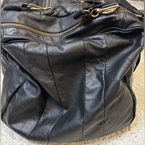 Vintage 70s Large Leather Travel Bag - Picture 5 of 15